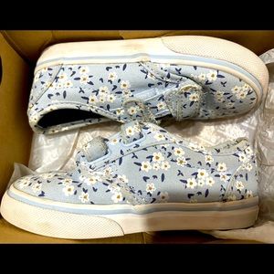 Girls Vans Atwood V (Flower) Light Blue